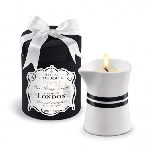 Массажное масло в виде большой свечи Petits Joujoux London с ароматом ревеня, амбры и чёрной смородины - MyStim - купить с доставкой в Одинцово