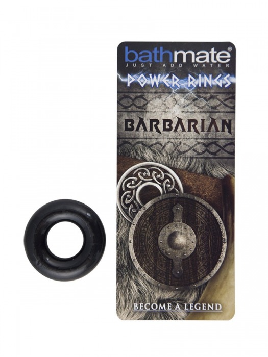 Чёрное эрекционное кольцо Barbarian - Bathmate - в Одинцово купить с доставкой