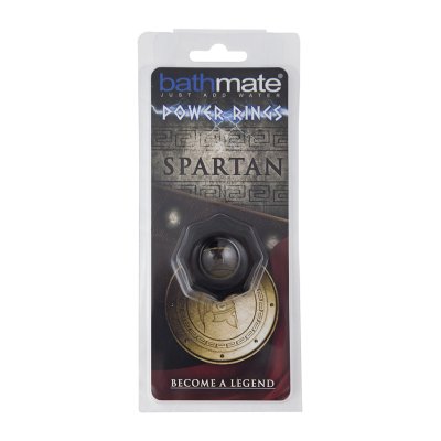 Чёрное эрекционное кольцо Spartan - Bathmate - в Одинцово купить с доставкой