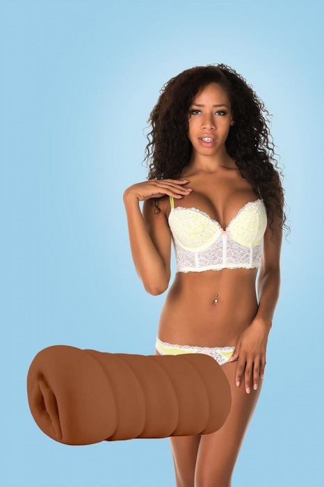 Коричневый мастурбатор-вагина BRIANNA - Dream Toys - в Одинцово купить с доставкой