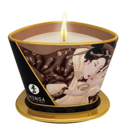 Массажная свеча Intoxicatin Chocolate с ароматом шоколада - 170 мл. - Shunga - купить с доставкой в Одинцово