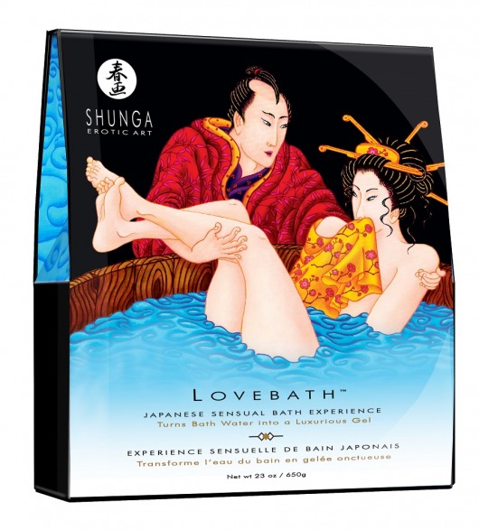 Соль для ванны Lovebath Ocean temptation, превращающая воду в гель - 650 гр. - Shunga - купить с доставкой в Одинцово