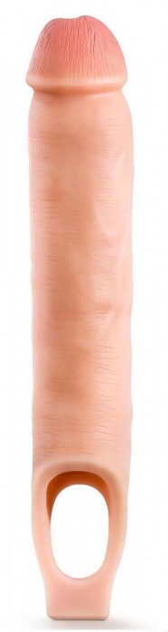 Телесная насадка-удлинитель 11.5 Inch Silicone Cock Sheath Penis Extender - 29,2 см. - Blush Novelties - в Одинцово купить с доставкой