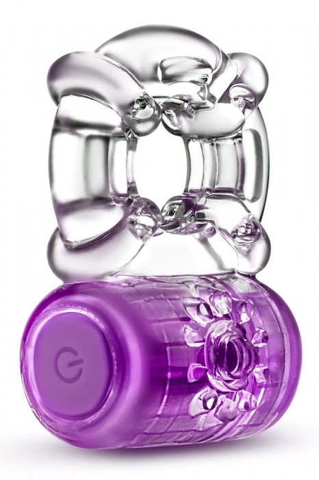 Фиолетовое эрекционное виброкольцо One Night Stand Vibrating C-Ring - Blush Novelties - в Одинцово купить с доставкой