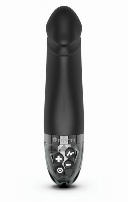 Черный вибратор с электростимуляцией Real Deal Neal - 16,5 см. - MyStim - купить с доставкой в Одинцово