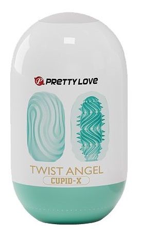 Бирюзовый мастурбатор-яйцо Twist Angel - Baile - в Одинцово купить с доставкой