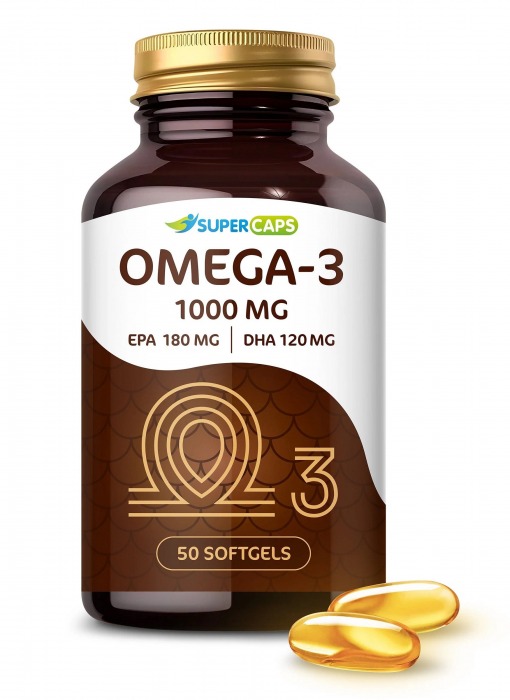 Пищевая добавка SuperCaps OMEGA-3 - 50 капсул (1000 мг) - SuperCaps - купить с доставкой в Одинцово