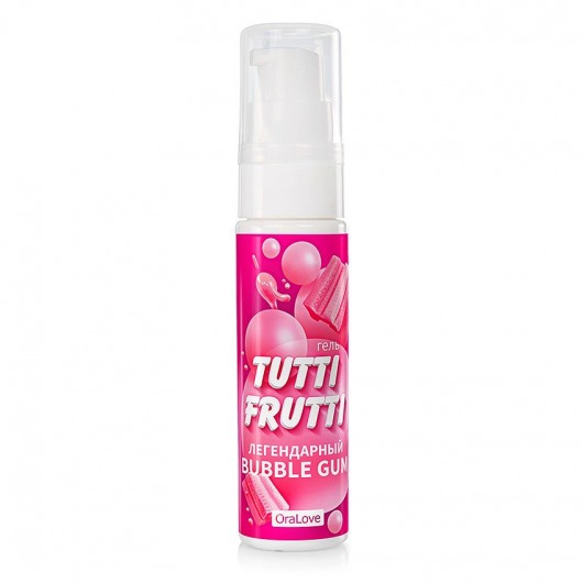 Интимный гель на водной основе Tutti-Frutti Bubble Gum - 30 гр. - Биоритм - купить с доставкой в Одинцово