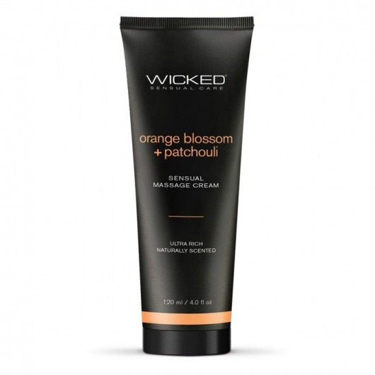 Массажный легкий крем WICKED Orange Blossom plus Patchouli - 120 мл. - Wicked - купить с доставкой в Одинцово