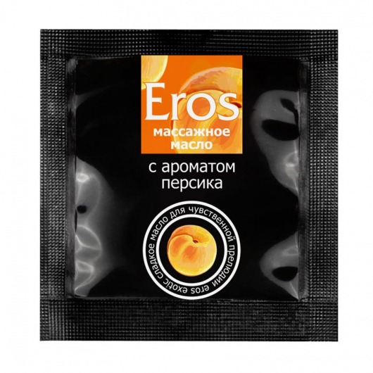 Саше массажного масла Eros exotic с ароматом персика - 4 гр. - Биоритм - купить с доставкой в Одинцово