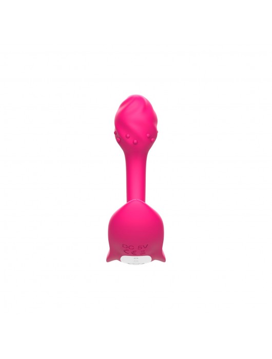 Розовый многофункциональный стимулятор для женщин - I-MOON