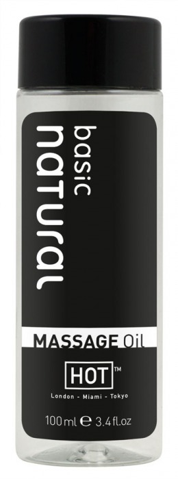 Массажное масло для тела Natural Basic - 100 мл. - HOT - купить с доставкой в Одинцово