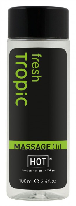 Массажное масло для тела Tropic Fresh - 100 мл. - HOT - купить с доставкой в Одинцово