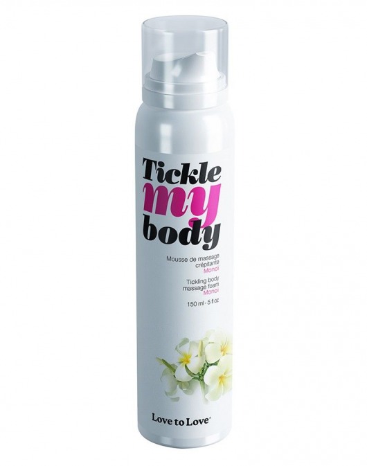Массажная хрустящая пенка Tickle My Body Monoi с ароматом моной - 150 мл. - Love to Love - купить с доставкой в Одинцово