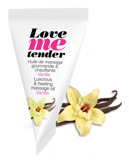 Съедобное согревающее массажное масло Love Me Tender Vanilla с ароматом ванили - 10 мл. - Love to Love - купить с доставкой в Одинцово