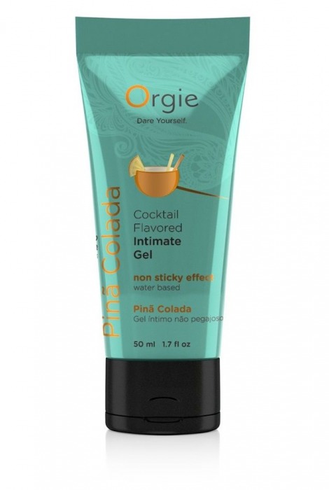 Съедобный интимный гель Orgie Lube Tube Cocktail Pina Colada - 50 мл. - ORGIE - купить с доставкой в Одинцово