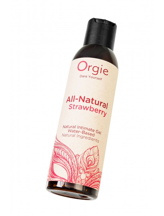 Интимный гель на водной основе All-Natural Strawberry с ароматом клубники - 150 мл. - ORGIE - купить с доставкой в Одинцово