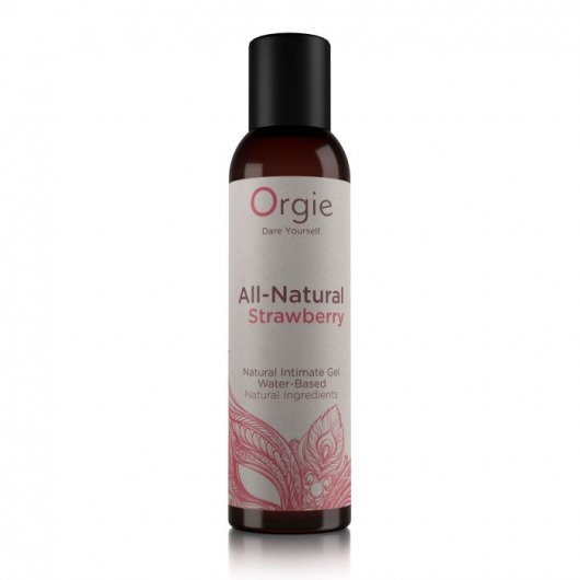 Интимный гель на водной основе All-Natural Strawberry с ароматом клубники - 150 мл. - ORGIE - купить с доставкой в Одинцово
