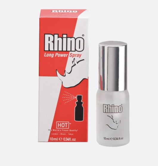 Пролонгирующий спрей для мужчин Rhino - 10 мл. - HOT - купить с доставкой в Одинцово