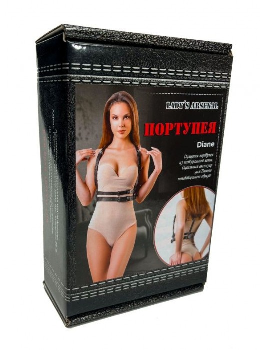 Изящная портупея из натуральной кожи Diane - БДСМ Арсенал - купить с доставкой в Одинцово