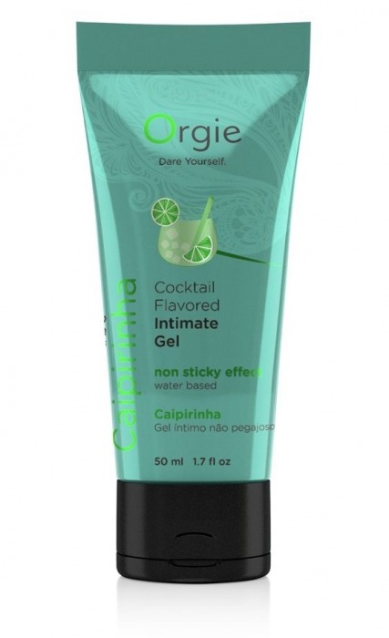 Съедобный интимный гель Orgie Lube Tube Cocktail Caipirinha - 50 мл. - ORGIE - купить с доставкой в Одинцово