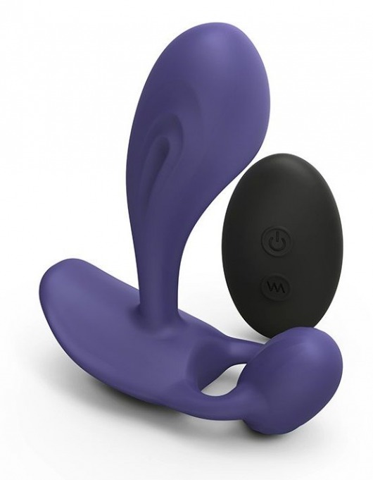 Темно-синий вибромассажер Witty P G Vibrator with Remote Control - Love to Love - в Одинцово купить с доставкой