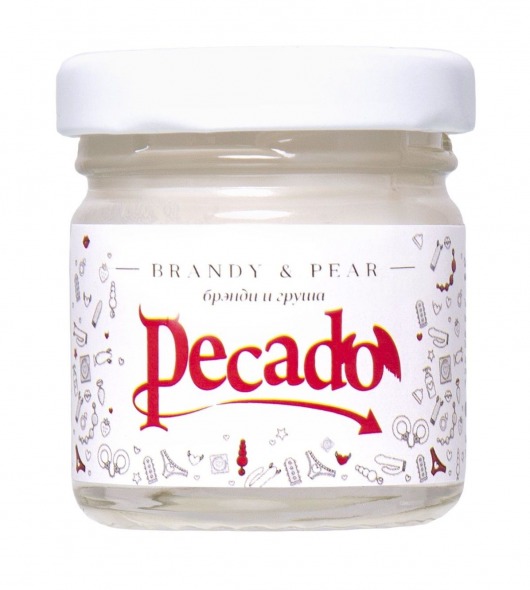 Массажная свеча Brandy   Pear - 35 мл. - Pecado - купить с доставкой в Одинцово