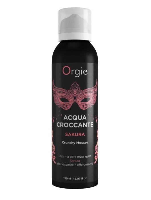 Хрустящая пенка для массажа Orgie Acqua Croccante Sakura с ароматом сакуры - 150 мл. - ORGIE - купить с доставкой в Одинцово