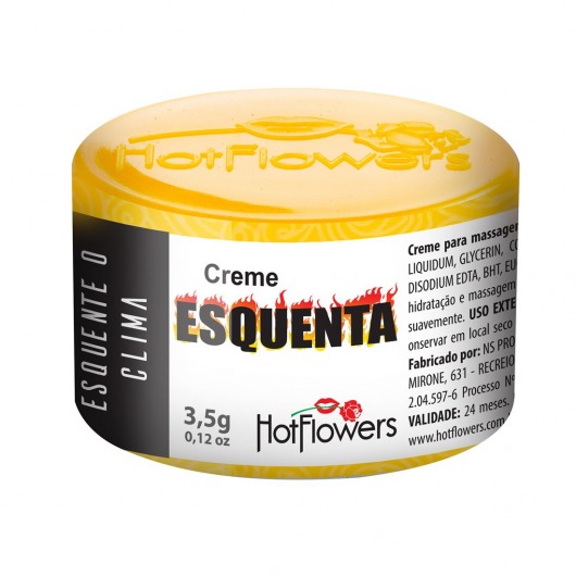 Возбуждающий крем Esquenta с разогревающим эффектом - 3,5 гр. - HotFlowers - купить с доставкой в Одинцово