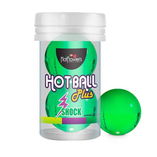 Лубрикант на силиконовой основе Hot Ball Plus с покалывающим эффектом (2 шарика по 3 гр.) - HotFlowers - купить с доставкой в Одинцово