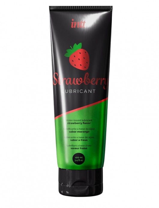 Смазка на водной основе с ароматом клубники Strawberry Lubricant - 100 мл. - INTT - купить с доставкой в Одинцово