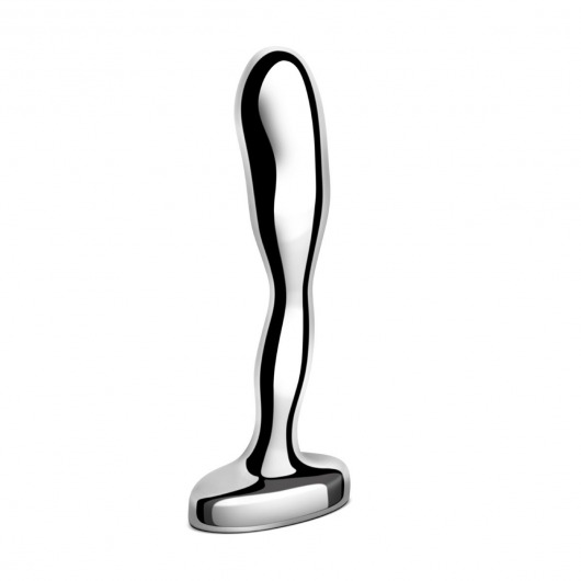 Стальной стимулятор простаты Stainless Steel Prostate Plug - 11,5 см. - b-Vibe - в Одинцово купить с доставкой