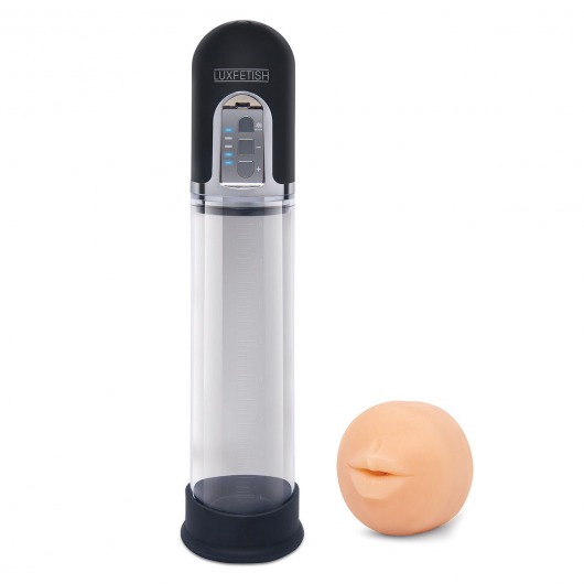 Автоматическая вакуумная помпа-мастурбатор Blowjob Auto Sucker Penis Enlarger Pump - Lux Fetish - в Одинцово купить с доставкой