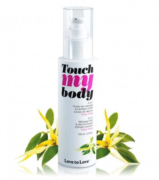 Силиконовый лубрикант 2-в-1 Touch My Body с ароматом иланг-иланга - 100 мл. - Love to Love - купить с доставкой в Одинцово