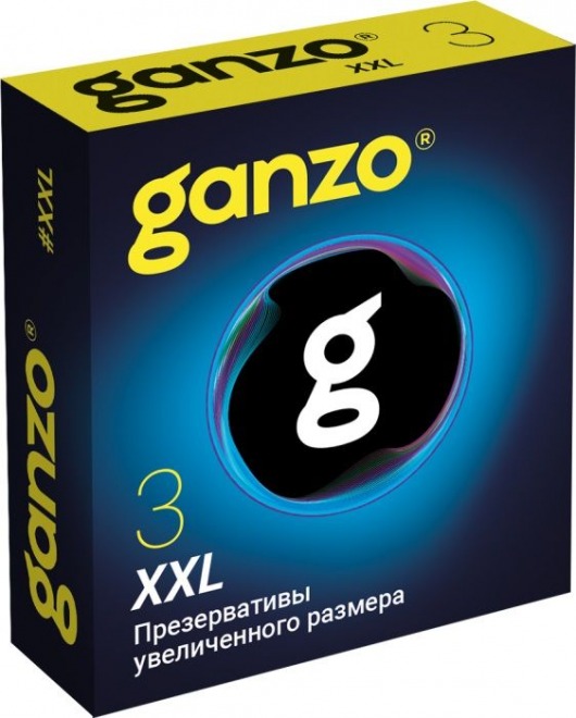 Презервативы увеличенного размера Ganzo XXL - 3 шт. - Ganzo - купить с доставкой в Одинцово