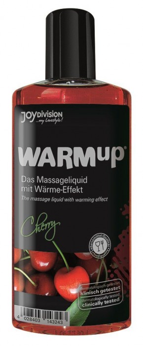 Разогревающее масло WARMup Cherry - 150 мл. - Joy Division - купить с доставкой в Одинцово