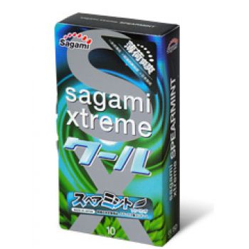 Презервативы Sagami Xtreme Mint с ароматом мяты - 10 шт. - Sagami - купить с доставкой в Одинцово