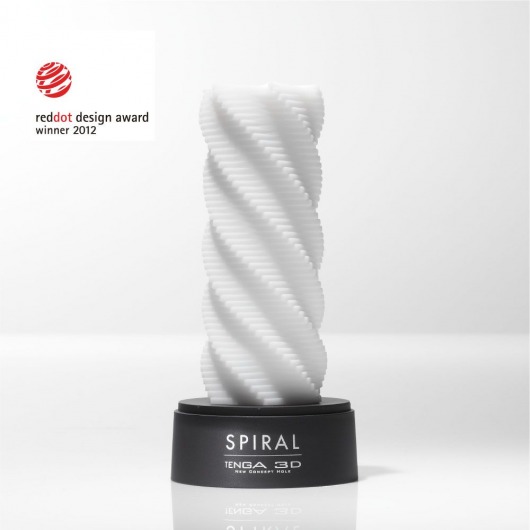 Белый 3D мастурбатор SPIRAL - Tenga - в Одинцово купить с доставкой