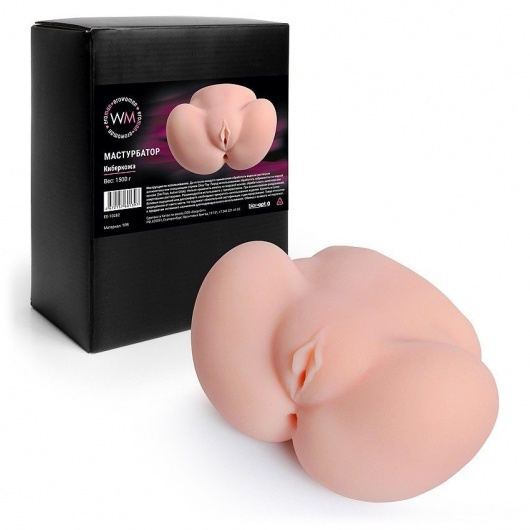 Реалистичный мастурбатор с двумя функциональными отверстиями - Erowoman-Eroman - в Одинцово купить с доставкой