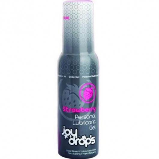 Смазка на водной основе со вкусом клубники JoyDrops Strawberry - 100 мл. - JoyDrops - купить с доставкой в Одинцово