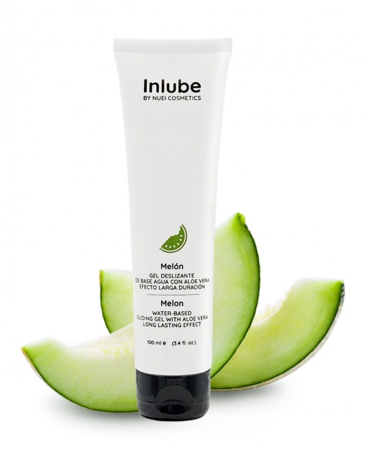 Лубрикант на водной основе Nuei Inlube с алоэ вера и ароматом дыни - 100 мл. - Nuei cosmetics - купить с доставкой в Одинцово