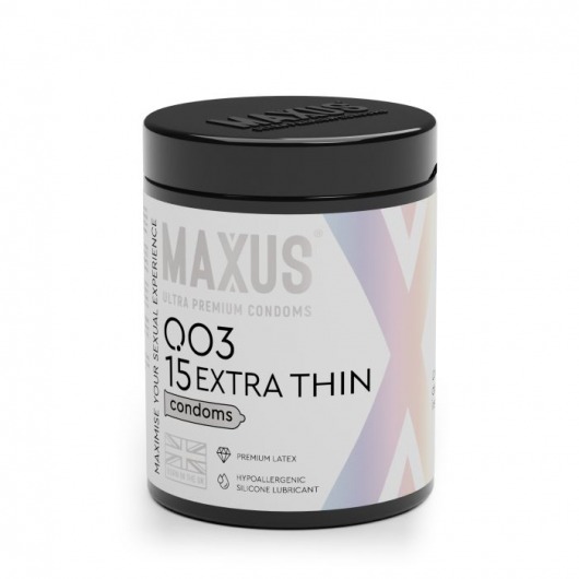 Экстремально тонкие презервативы MAXUS 003 Extra Thin - 15 шт. - Maxus - купить с доставкой в Одинцово