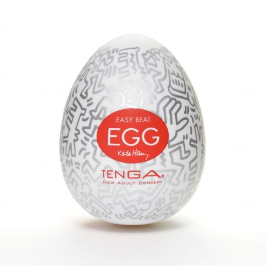 Мастурбатор-яйцо Keith Haring EGG PARTY - Tenga - в Одинцово купить с доставкой