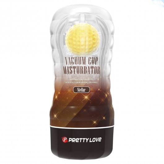Прозрачный текстурированный мастурбатор Vacuum Cup Masturbator Stellar - Baile - в Одинцово купить с доставкой