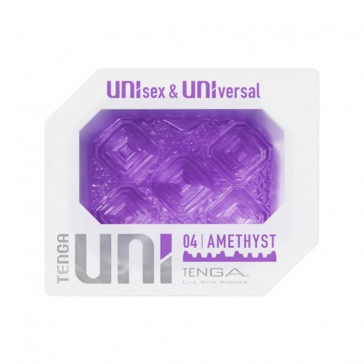 Фиолетовый мастурбатор-стимулятор Tenga Uni Amethyst - Tenga - в Одинцово купить с доставкой