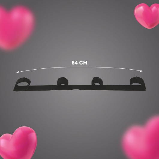 Черный фиксатор на щиколотки и запястья - Волшебная страна - купить с доставкой в Одинцово