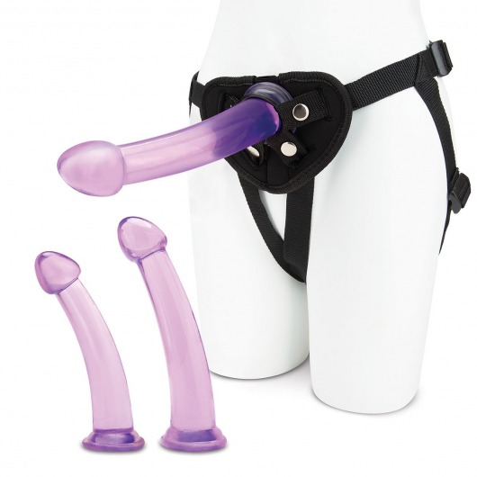 Тренировочный набор с тремя насадками Pegging Training Set - Lux Fetish - купить с доставкой в Одинцово