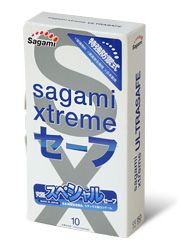 Презервативы Sagami Xtreme Ultrasafe с двойным количеством смазки - 10 шт. - Sagami - купить с доставкой в Одинцово