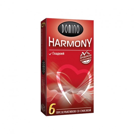 Гладкие презервативы Domino Harmony - 6 шт. - Domino - купить с доставкой в Одинцово