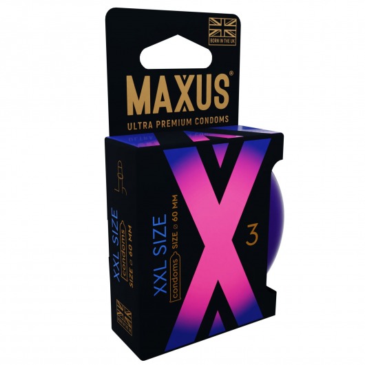 Презервативы Maxus XXL увеличенного размера - 3 шт. - Maxus - купить с доставкой в Одинцово